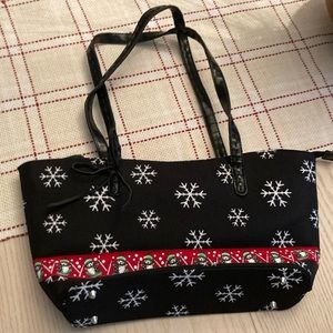 Adorable snowman and snowflake purse